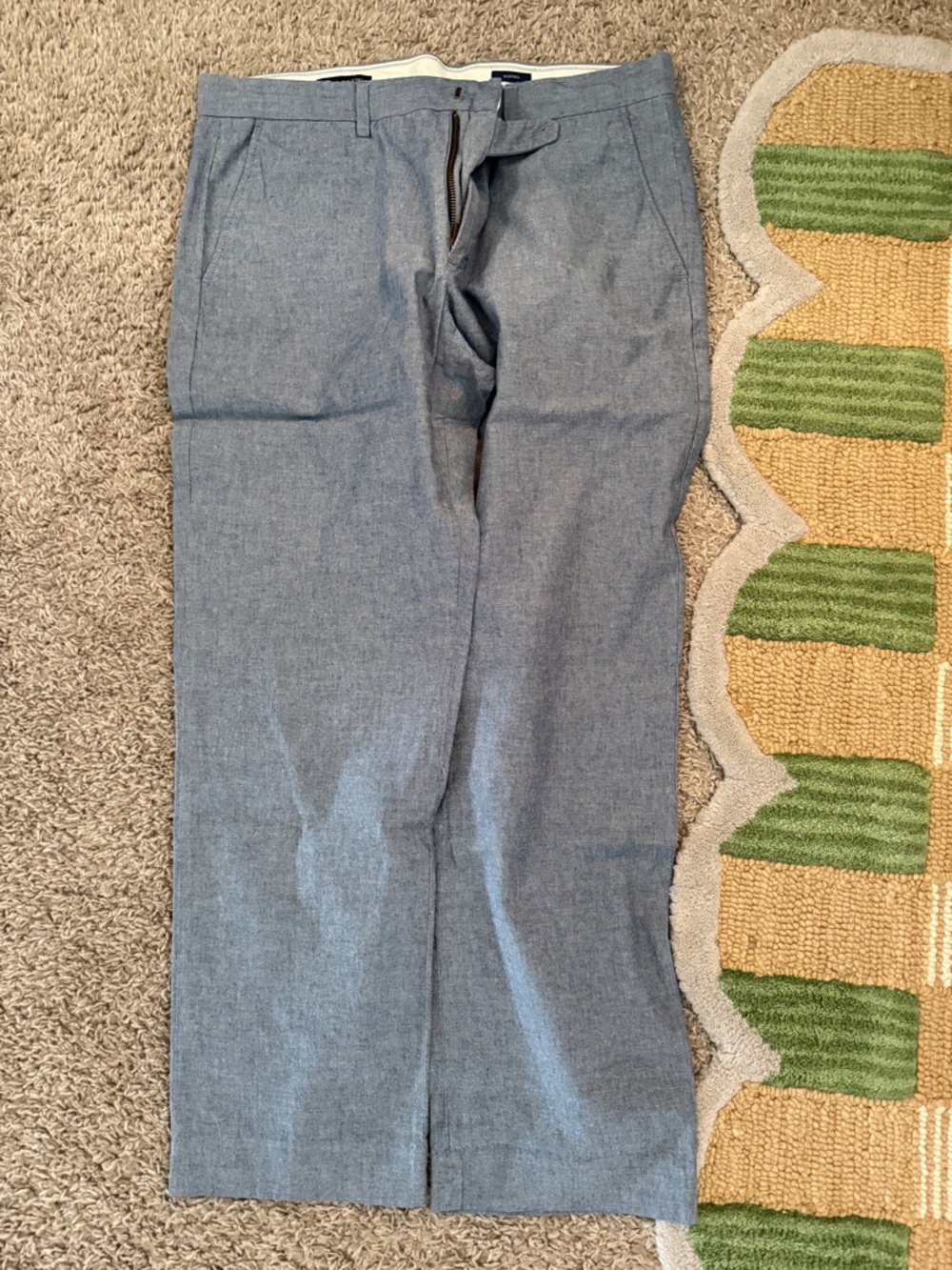 J.Crew Factort Bedford Chambray Pants 34x30
